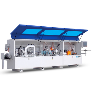 Tam otomatik yuvarlak köşe çift uçlu kırpma testere MDF PVC konik kenar bantlama makinesi MY13 - Product Image 1