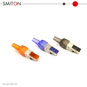 Red sin herramientas Ftp Stp Blindado Cat6a Conector Modular Rj45 8p8c Enchufe Modular - Product Image 3