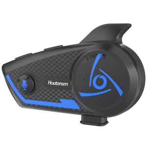 Intercomunicador inalámbrico para casco de motocicleta, auriculares estéreo Bluetooth 5,2 manos libres, IP67, resistente al agua, 850mAh, auricular de larga espera - Product Image 1