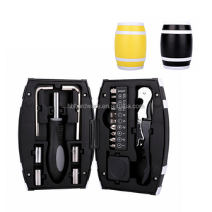 24 Piece Gift Promotion <strong>Red</strong> Wine Bottle Shape Case Hex Key Corkscrew Screwdriver Bit Socket <strong>Tool</strong> Set Funny Decoration <strong>Tool</strong> <strong>Kit</strong> - Product Image 2