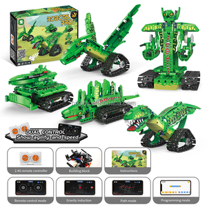 Commercio all'ingrosso 269 pezzi 5 In 1 Rc App di controllo Robot auto giocattoli staminali educativi dinosauro Robot kit di blocchi di costruzione - Product Image 6