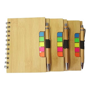 Multifunction Eco Friendly <strong>Notebook</strong> Custom Print Bamboo Cover <strong>Notebook</strong> Diary <strong>Notebook</strong> <strong>with</strong> Pen and <strong>Index</strong> <strong>Note</strong> - Product Image 1