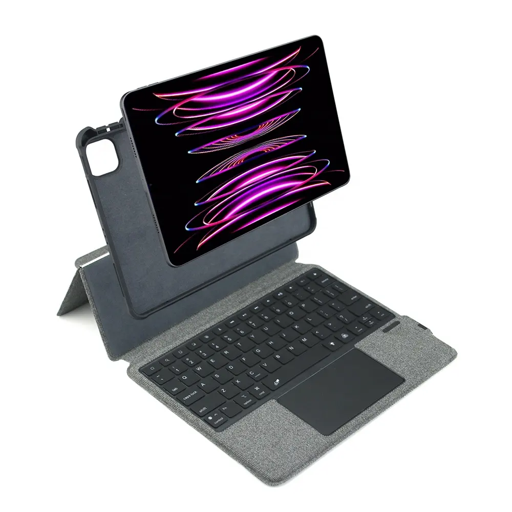 Robuste PU-Lederhülle für iPad-Hülle abnehmbar kompatibel 10.2/10.5/10.9/Pro 11 magnetische Tastaturhülle für iPad Air 6. 12.9