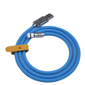 120W 6A ultra hızlı şarj sıvı silikon kablo c-tipi şarj veri kablosu Huawei Samsung çinko USB Bold veri kablosu için uygun - Product Image 1