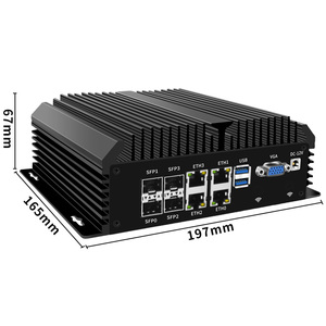 Atomo di Computer industriale senza ventole a bassa potenza C3758 C3808 4 xi226 2.5G LAN + 4x X553 SFP porta ottica PC incorporato RS485 COM GPIO SIM - Product Image 5