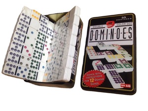 Sonsuz eğlenceli Gamblers için net baskı ile 55 adet klasik Domino seti dayanıklı melamin malzeme - Product Image 2