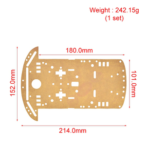 TZT New Motor Smart Robot Car Chassis Kit Speed Encoder Battery Box 2WD For <strong>Arduino</strong> <strong>Free</strong> Shipping - Product Image 2