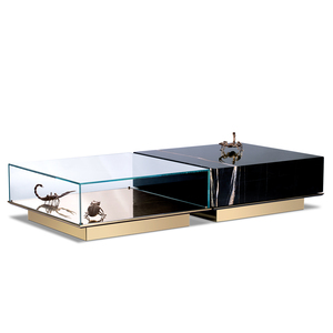 Mesa de centro de lujo Sala de estar de gama alta Casa Villa Nueva mesa auxiliar Mesas de centro rectangulares - Product Image 1