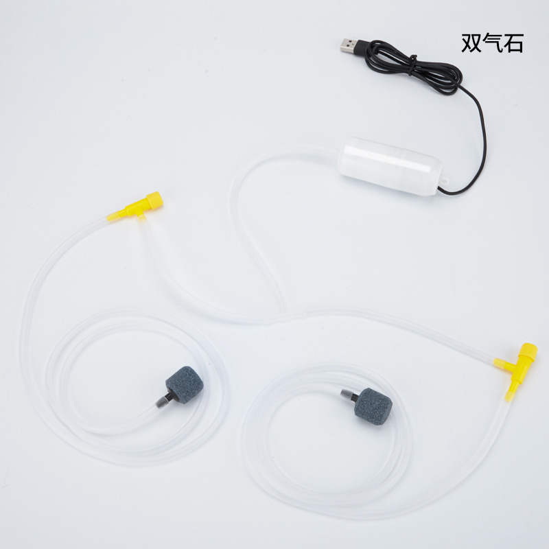 White double stone double tube
