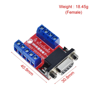 <strong>DB9</strong> Male Female Adapter Signals Terminal Module RS232 Serial To Terminal <strong>DB9</strong> Connector - Product Image 5