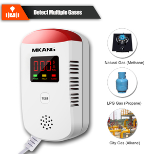 Detector de fugas de gas de cocina enchufable, alarma de detector de sensor de gas natural LPG, detector de gas Combustible sistema de alarma para el hogar - Product Image 3