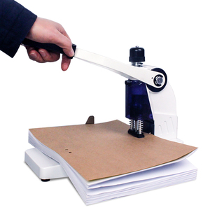 重型单孔人工打孔机手动穿孔机，具有压纸功能，用于钻孔和打孔 - Product Image 2