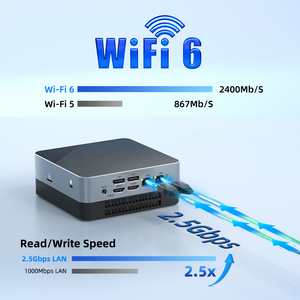 Intel Core 13th GenミニPC I5-1340P Iris Win11 12コア16スレッドWifi6 DDR5 Type-C 3スクリーン出力小型コンピュータ - Product Image 6