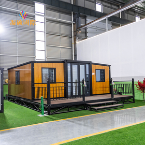 Prefab Container Villa With Fireproof Earthquake-Resistant Design Double Wing Expandable Magic Prefab Container House 20ft - Product Image 1