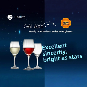 Libbeyオリジナルスター赤白ワインシャンパングラスカップ8オンス11オンス14オンスガラスゴブレット除草パーティー用シャンパンタワー