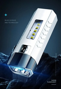 Commercio all'ingrosso all'aperto campeggio EDC torcia luce multifunzione portatile USB Power Bank COB luce laterale forte torcia elettrica - Product Image 3