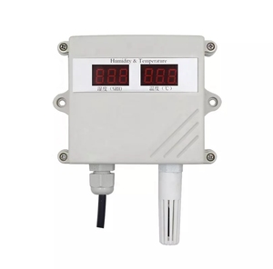 Sensor Modbus de temperatura y humedad para invernadero, con pantalla