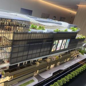 Centro comercial personalizado edificio comercial modelo a escala de construcción en miniatura 3D - Product Image 3
