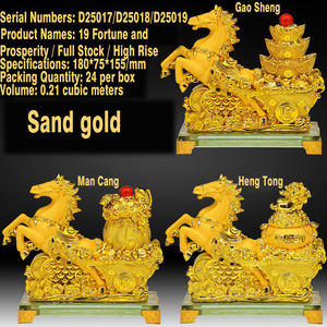 Năm của công ty ngựa cuộc họp thường niên Quà Tặng ngựa vàng trang trí trong cát nhung nhựa thủ công mô hình động vật - Product Image 6