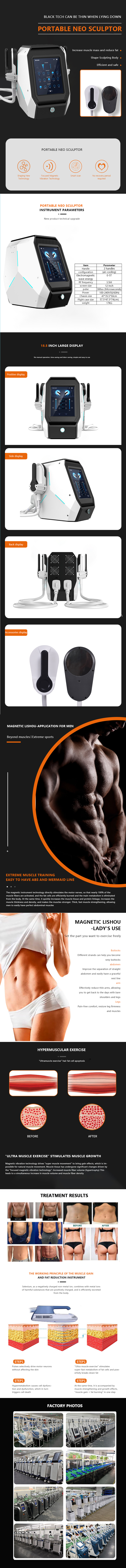 Ems Pulse Electrical Muscle Stimulation Machine Emslim Neo Rf Muscle Stimulator