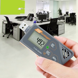 Digital Measuring Pressure USB Datalogger Humidity Temperature &amp; Pressure Barometric <strong>Data</strong> <strong>Logger</strong>,generate PDF &amp; <strong>Excel</strong> LED Indica - Product Image 5