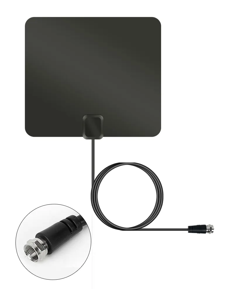 High Gain Digital Indoor HDTV Antenna for 4K 1080P UHF VHF Freeview HDTV Channels with 3000mm Coax Cable