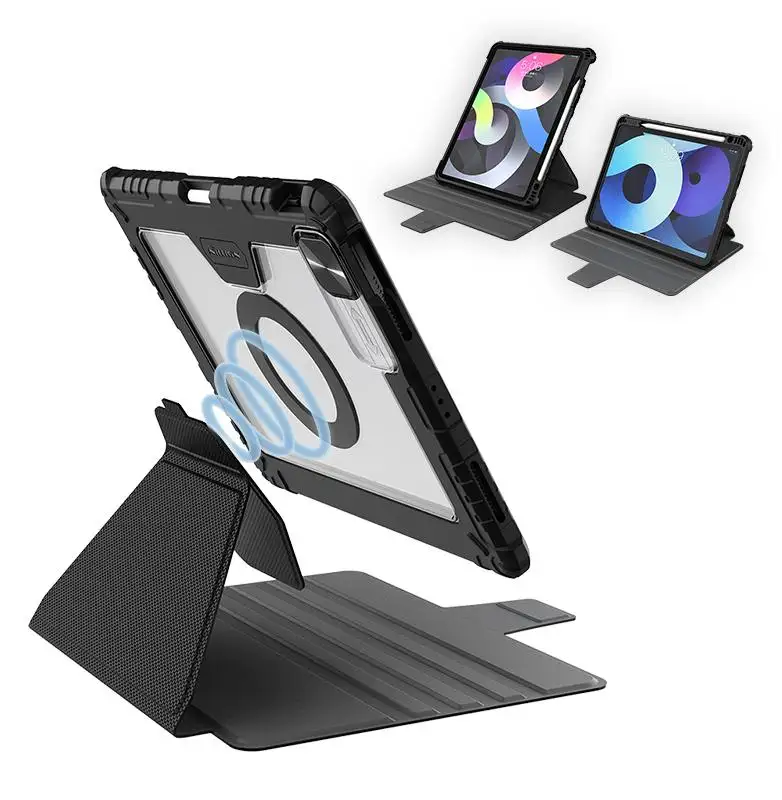 Nillkin Magnetic Tablet Case for iPad 10.2 10.9 Air 5 Pro 11 Pro 12.9 2022取り外し可能なキックスタンド頑丈なレザーケースforiPad