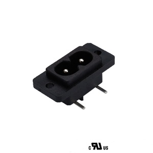 IEC60320 C8ช่องเสียบ AC 2-core 8-shaped ขั้ว IEC 2-PIN พร้อมรูยึดเต้ารับไฟ AC - Product Image 1