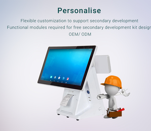 Jepower 15.6 pollici Android POS terminale doppio schermo registratore di cassa con Touch Screen 55mm stampante per uso supermercato e ristorante - Product Image 6