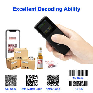 Fabricante Ventas Directas Portátil Mini Inalámbrico Bluetooth Bar Code Reader Pocket 2D Barcode Scanner - Product Image 2