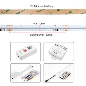 <strong>UL</strong> Certification Digital COB <strong>LED</strong> Strip 420 <strong>LEDs</strong> WS2811 Addressable RGB Dream Color Strip 24V Flexible COB Light Strip - Product Image 4