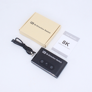 Conmutador HDMI 3 en 1, 3x1, 4K, 60Hz, caja, 8K, 60Hz, divisor de salida dual de fibra, mezclador de vídeo HDMI, conmutador de matriz HDMI KVM - Product Image 6