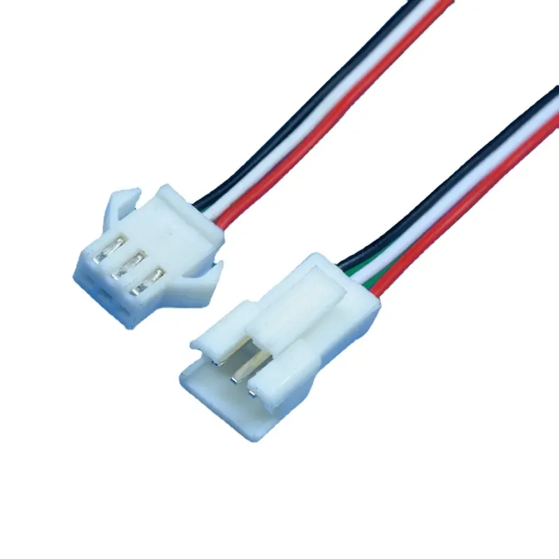 Conector de paso ZWG SM de 2,54mm, Conector de extremo de aire de línea de terminal macho y hembra blanco, cable LED, Conector de cable a placa