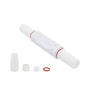Extensor POE de 100Mbps impermeable para exteriores, repetidor, 1 entrada, 1 salida, dispositivos de puente de red de 48V, rango de 200 metros, cámara AP de plástico