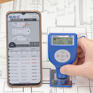 GUOOU GC8102 portatile ABS rivestimento in plastica misuratore spessore misuratore <span class=keywords><strong>auto</strong></span> Tester per la misurazione danni <span class=keywords><strong>auto</strong></span> batteria - Product Image 3