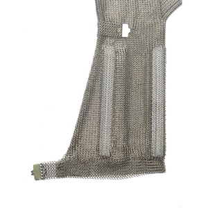 CE Approved 19cm Long Cuff 304L Stainless Steel Chain Mail Mesh <strong>Gloves</strong> for Butcher Slaughter