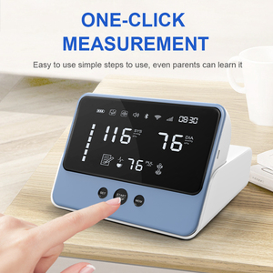 Cemho Chất lượng cao không dây thông minh BP trên cánh tay điện tử máy đo huyết áp Nhựa Cổ Tay Huyết Áp màn hình điện - Product Image 3