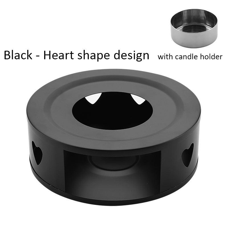 Negro forma de corazón