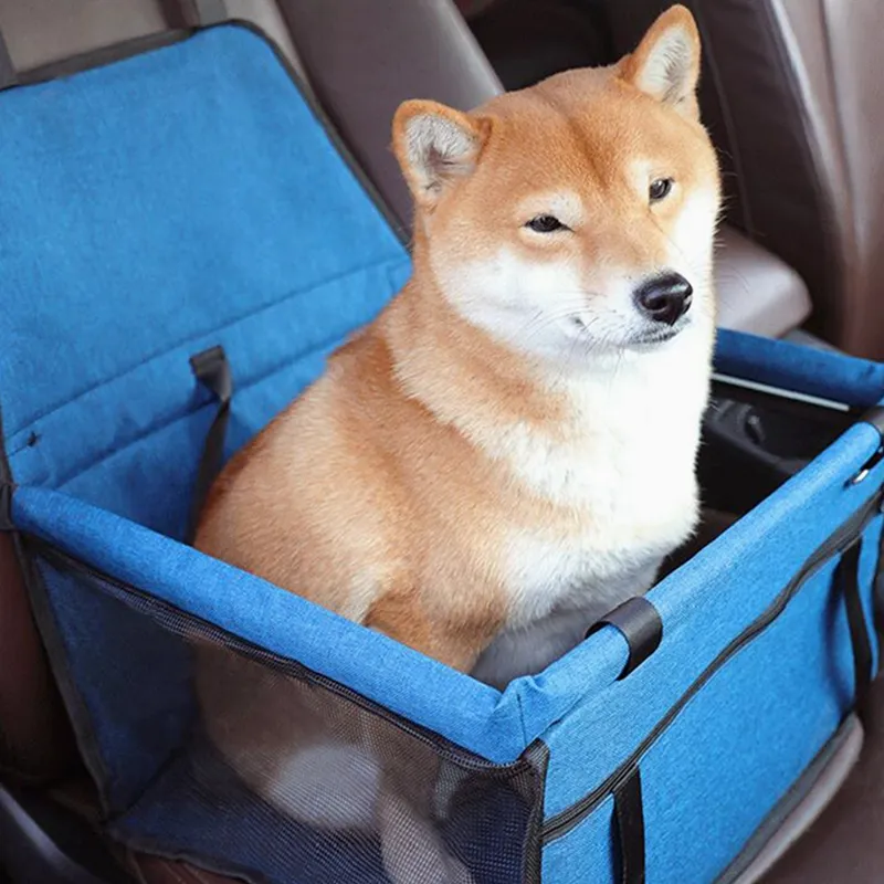 Borsa da viaggio in tessuto Oxford per animali domestici impermeabile traspirante borsa da viaggio per animali domestici borsa per tappetino staccabile per auto trasportini per cani coprisedile per auto