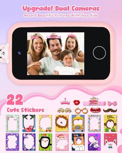Giocattoli intelligenti unicorno per bambini 2.8 "Touchscreen Dual Camera Music Player Puzzle giochi di apprendimento giocattoli regali di compleanno di natale