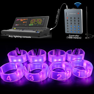 RGB светодиодный браслет с пультом дистанционного управления DMX512, меняющий цвет браслет, музыкальное оформление для рождественских праздников, новогодние украшения на День благодарения - Product Image 1