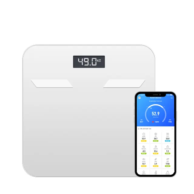 Báscula de peso corporal de 180kg con Bluetooth, dispositivo de medición de grasa corporal, aplicación gratuita, google play180kg