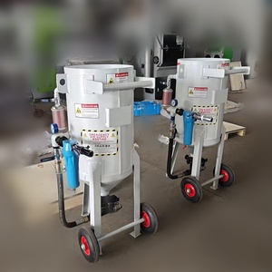 CE sertifikalı taşınabilir blaster mobil manuel Mini çelik atış kum kumlama kum kumlama tankı kumlama tankı - Product Image 3