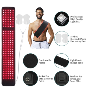 MEETU เข็มขัดบำบัดแสงอินฟาเรด Led,เข็มขัดกายภาพบำบัด630nm 660nm 850nm แผ่นทำความร้อน - Product Image 2