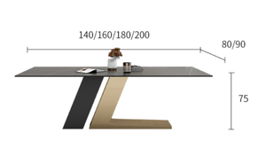 Luxury Nordic Modern Design <strong>Square</strong> <strong>Expandable</strong> Extendable White Mable Dining <strong>Table</strong> and Chair Dining <strong>Table</strong> Set 4 Seater 6 Chairs - Product Image 6