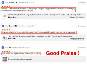 Tùy chỉnh thay thế ktr rotex Hợp kim nhôm AI-D AI-H 19 khớp nối Spider hàm khớp nối Thiết lập vít cho văn phòng phẩm máy bơm - Product Image 6