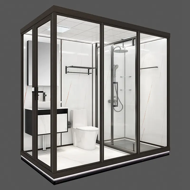 2020 새로운 휴대용 Prefaricated 모듈 실내 큰 Toile 완전히 가구 샤워 단위 조립식 포드 욕실 배송 홈