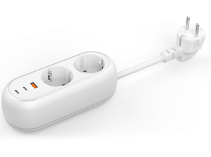 TOYEGaN充電器電源タップ入力2ACソケット出力2 Tpye C & 1USB GaN 65WACソケット電話充電器 - Product Image 5