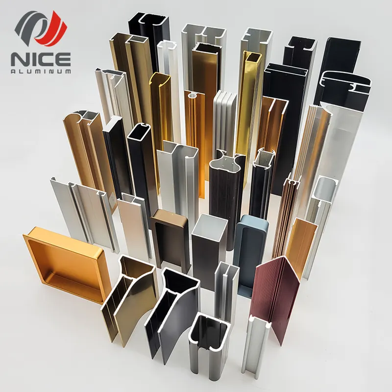 Factory Direct Price Sliding Custom Aluminum Extrusion Profiles For Kitchen Cabinets