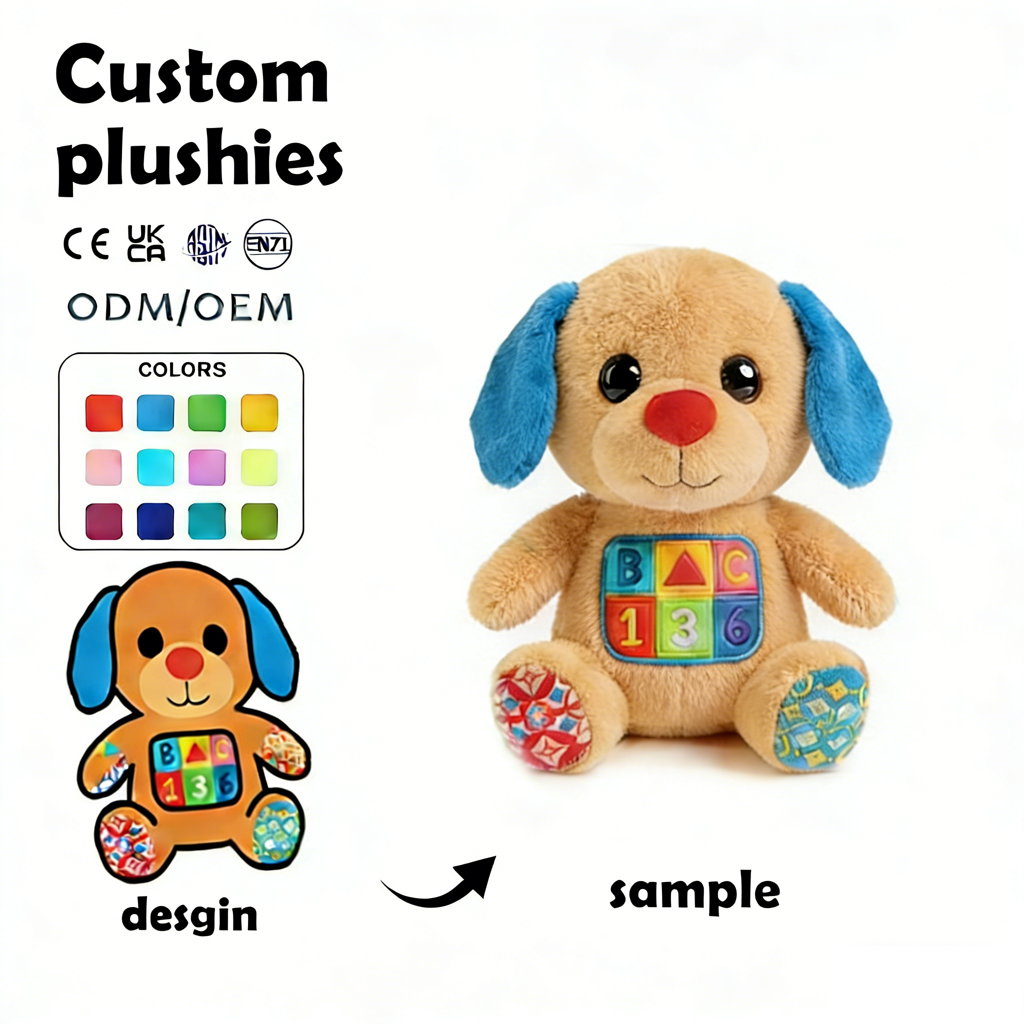 Juguetes de peluche inteligentes Gris